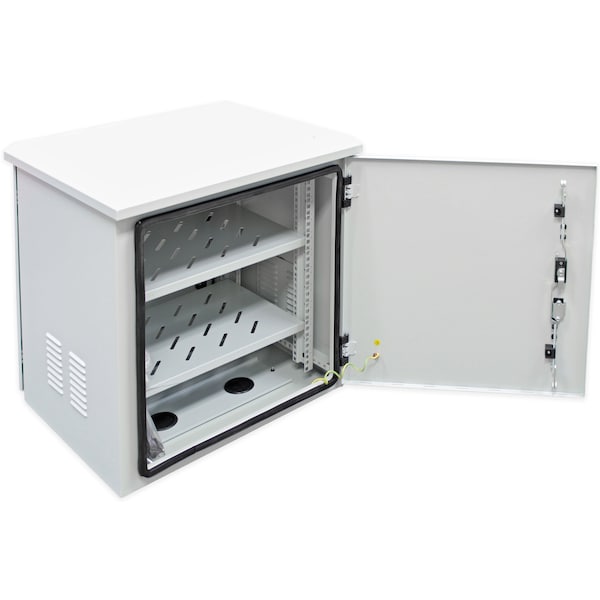 Electriduct 9U Outdoor Cabinet 600mm W x 450mm D QWM-ED-OUTDOOR-9U-18D - main